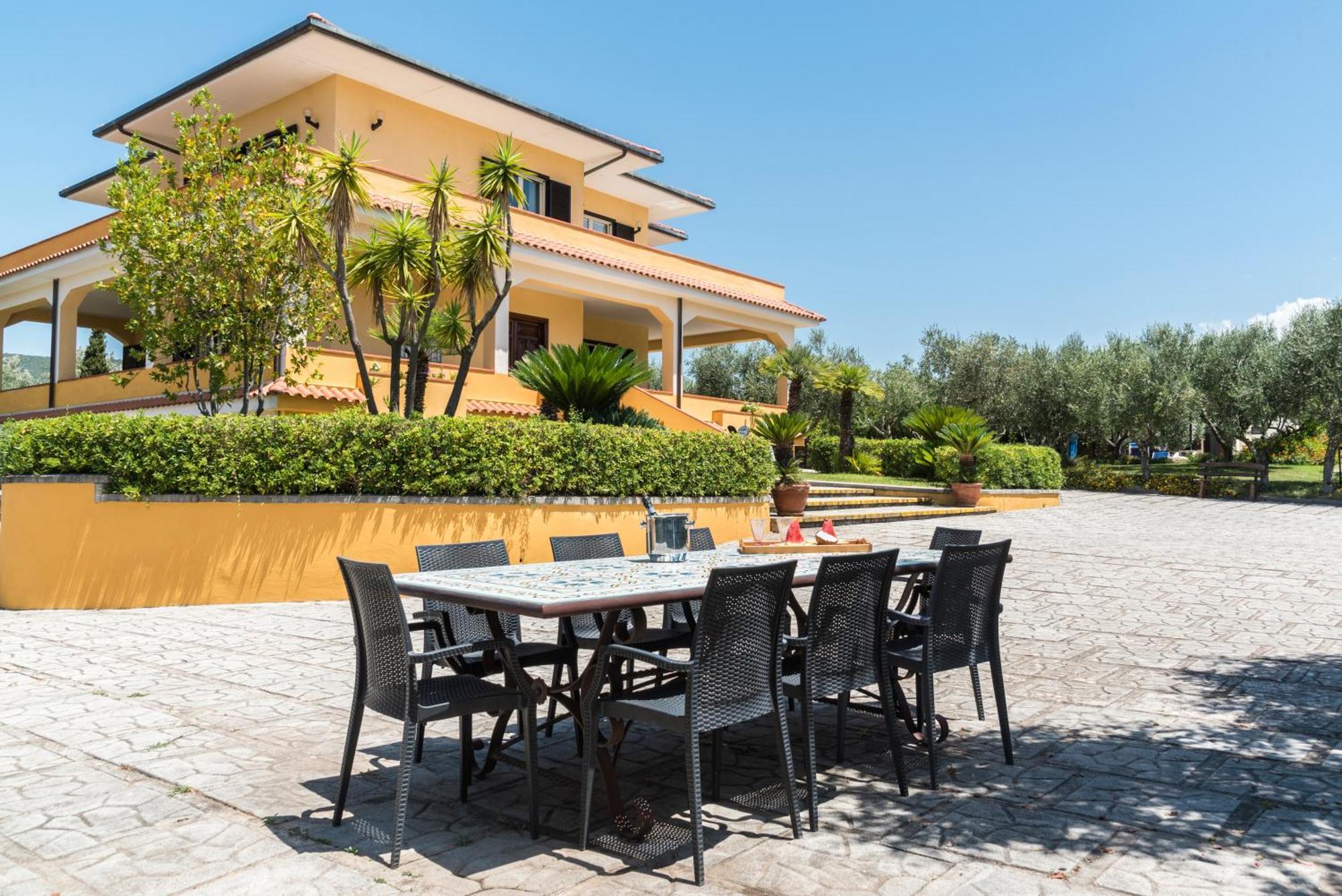 Villa Tina Santa Maria di Castellabate Bagian luar foto